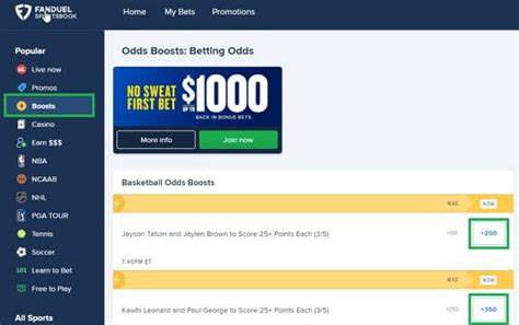 fanduel boosts today